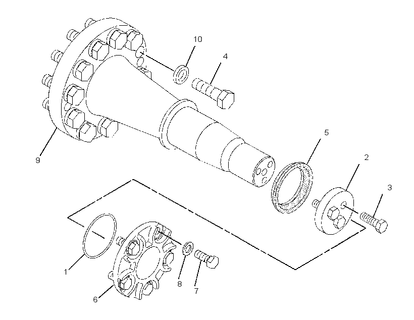 PIVOT SHAFT GROUP 1077253 CAT