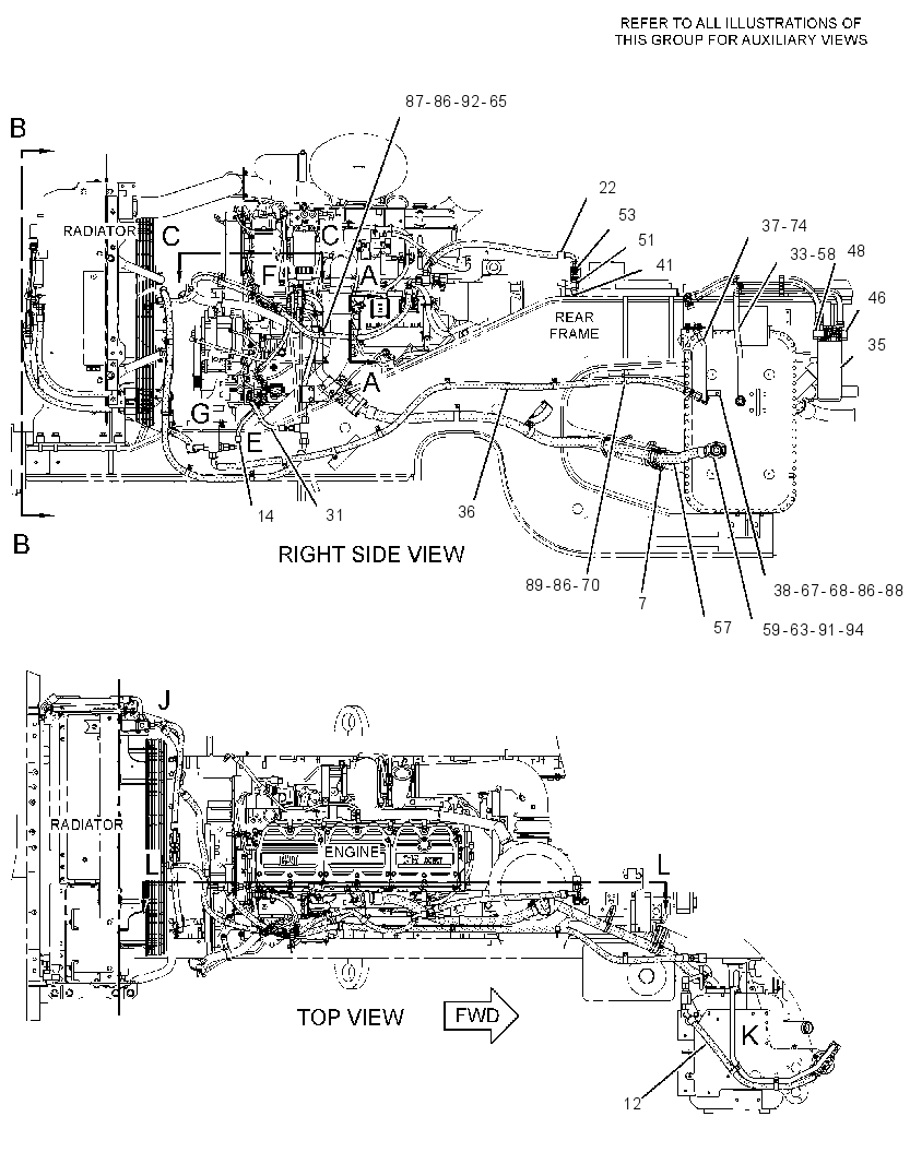 OIL COOLER LINES GROUP 2324929 CAT
