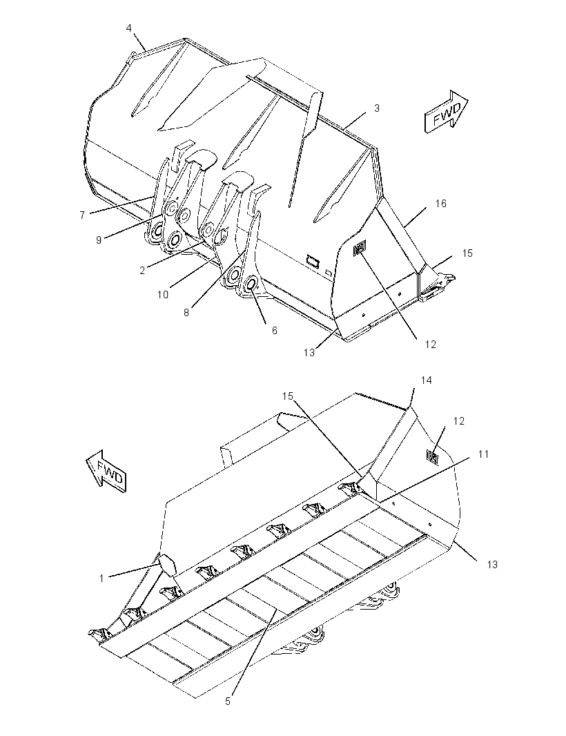 BUCKET AS-PENETRATION 2768007 CAT