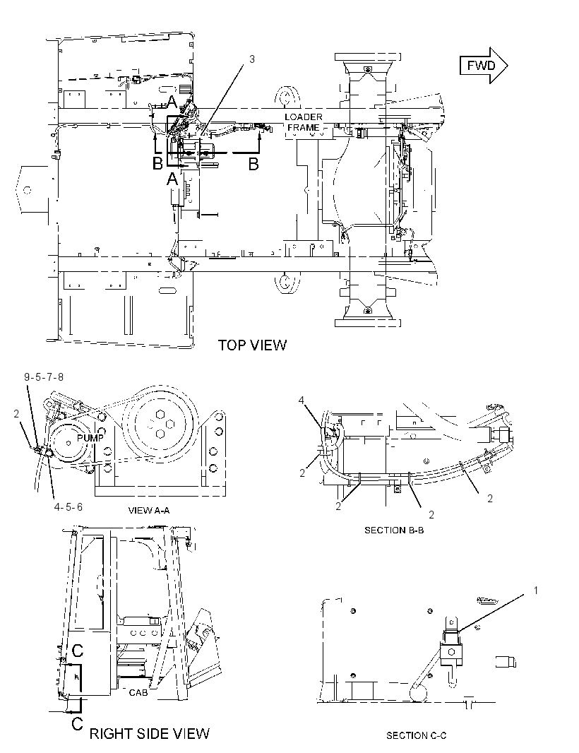 WIRING GP-AXLE OIL COOLER 2486574 CAT