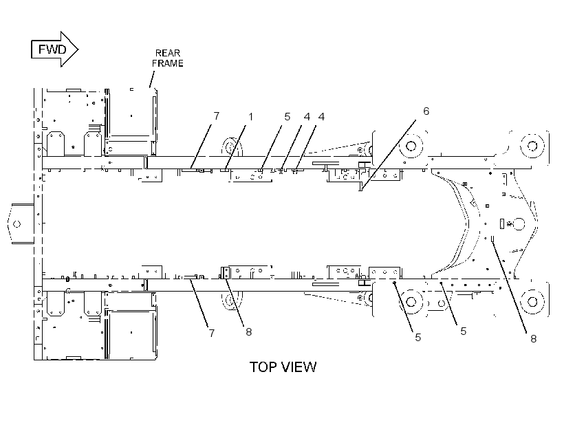 HARDWARE GP-REAR FRAME 2491265 CAT