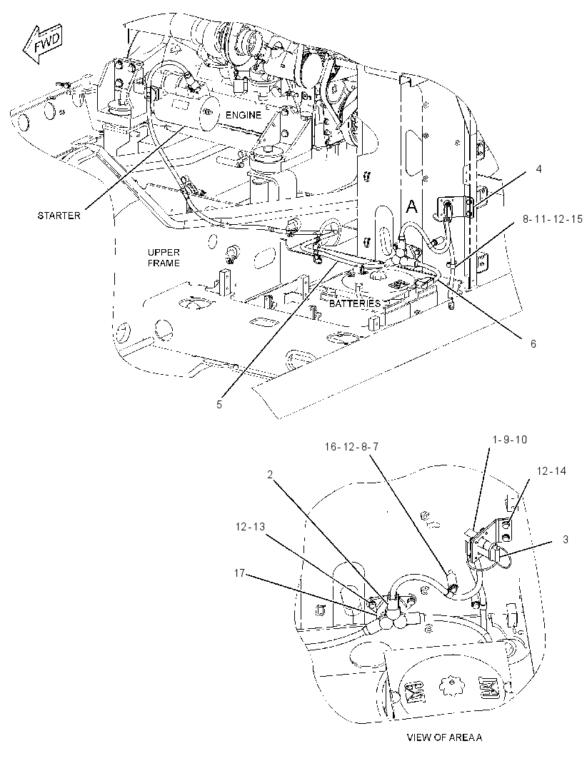 WIRING GP-AUX START RECEPTACLE 2510441 CAT