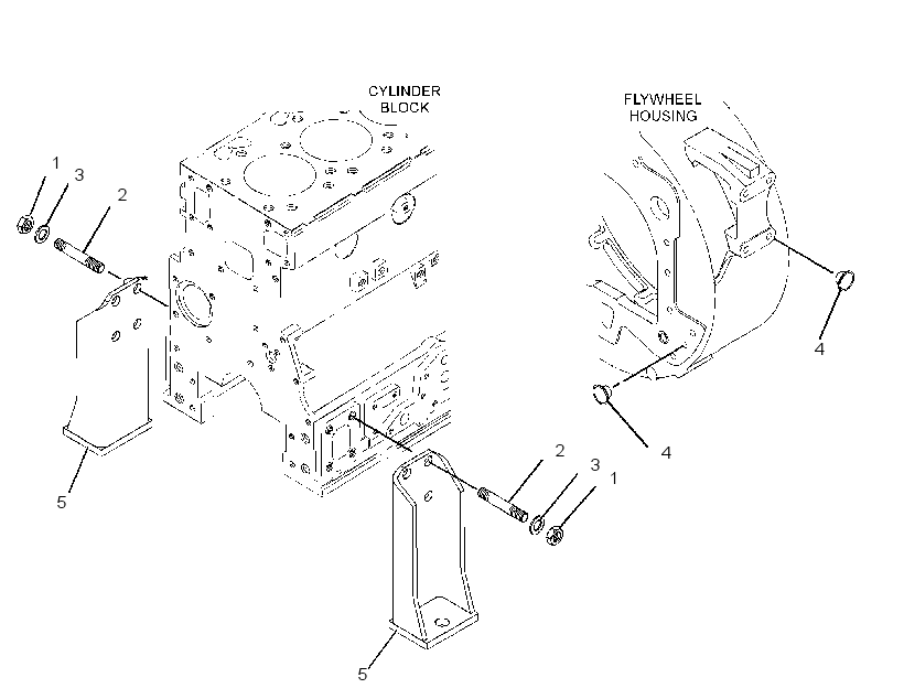 Крепление двигателя 2860187 CAT