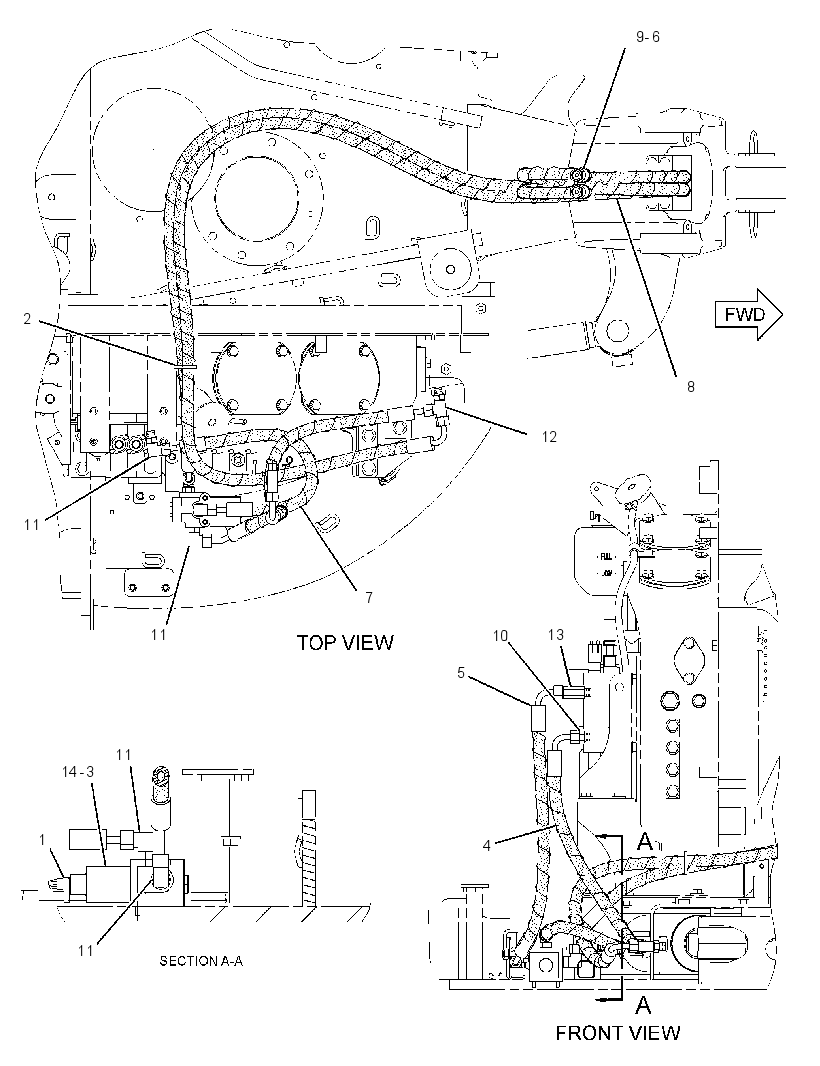 LINES GP-SWING CYLINDER 2698958 CAT