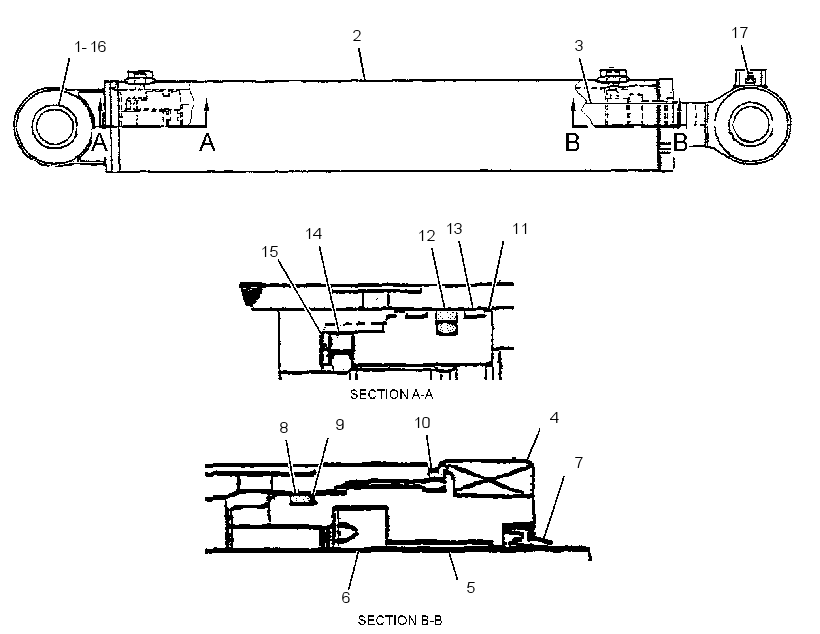 CYLINDER GP-SWING BOOM 2843909 CAT