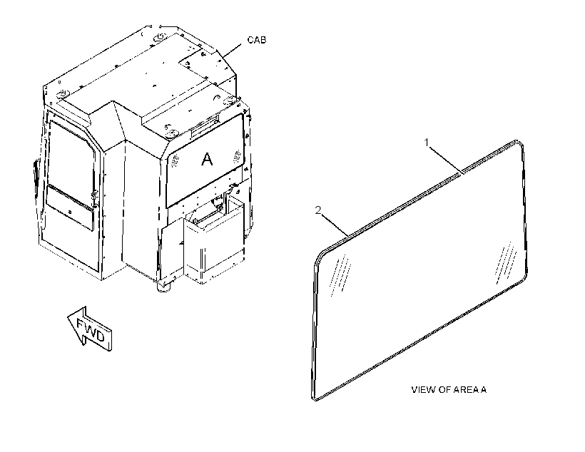 WINDOW GP-REAR 2394067 CAT