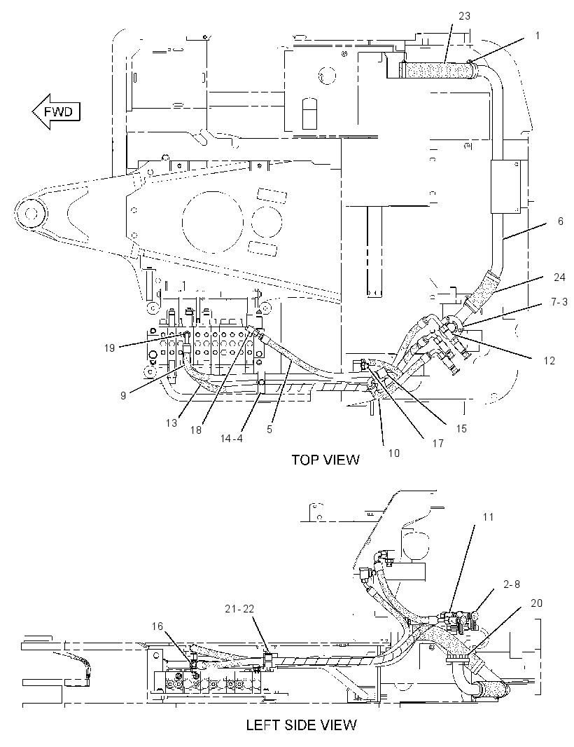 LINES GP-HYDRAULIC PUMP 2113510 CAT