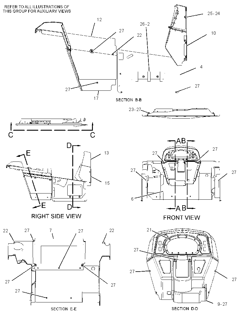 TRIM GP-OPEN ROPS 2521729 CAT