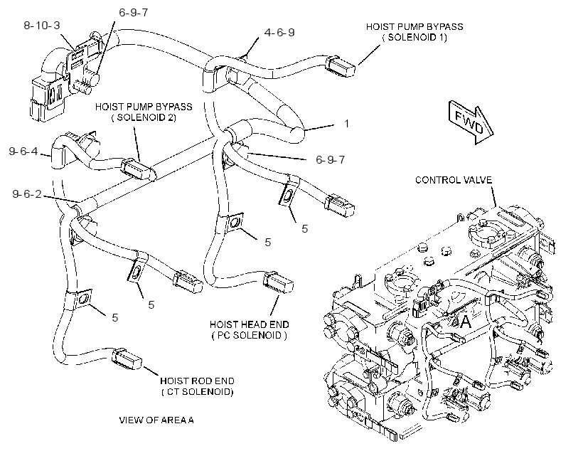 WIRING GP-HYD CONTROL VALVE 2653970 CAT