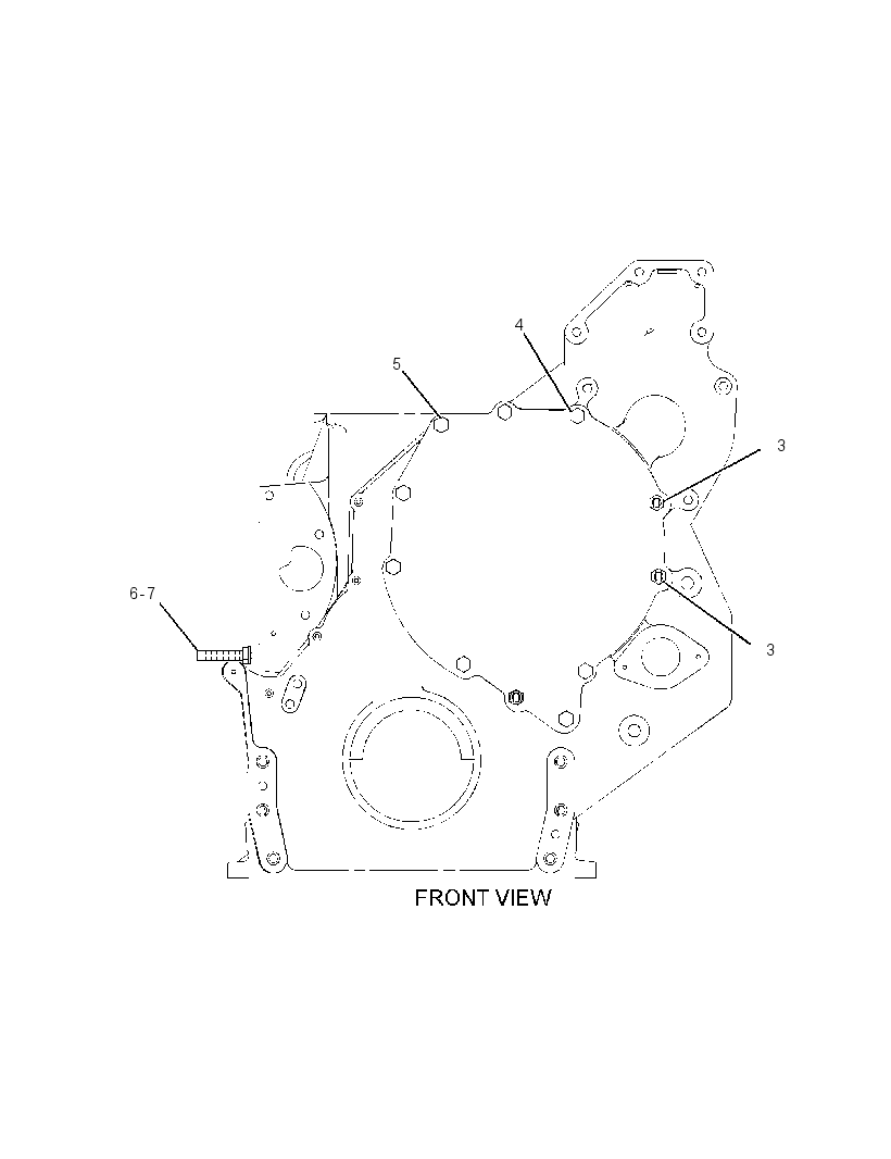 FASTENER GP-FRONT COVER 2664259 CAT