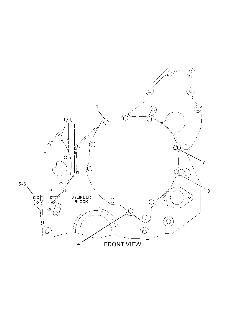 FASTENER GP-FRONT COVER 2664258 CAT