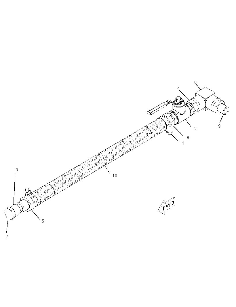 LINES GP-COOLANT DRAIN 2454465 CAT