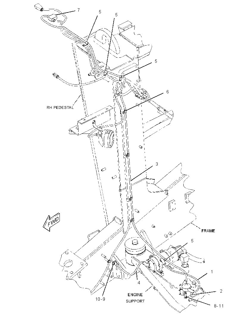 WIRING GP-PRELUBRICATION 2522676 CAT