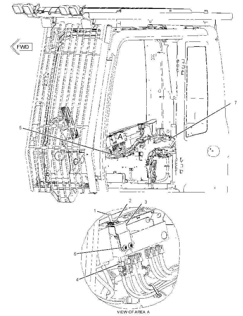 Проводка кабины 2730618 CAT