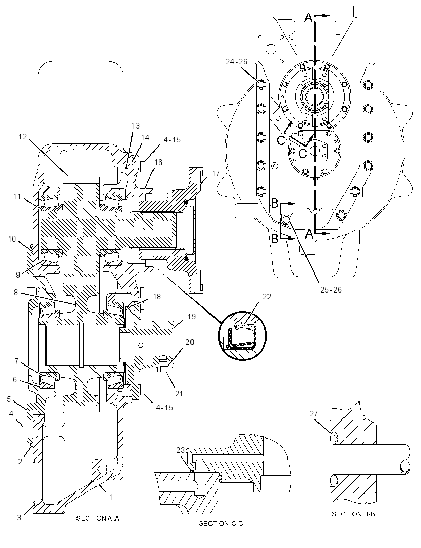 GEAR GP-INPUT TRANSFER 2397155 CAT