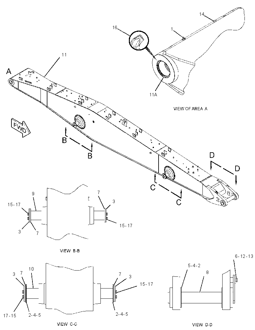 BOOM GP-MATERIAL HANDLING 2646136 CAT