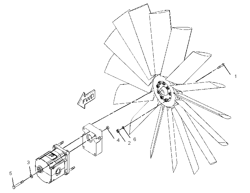 FAN & MOTOR GP 2414542 CAT