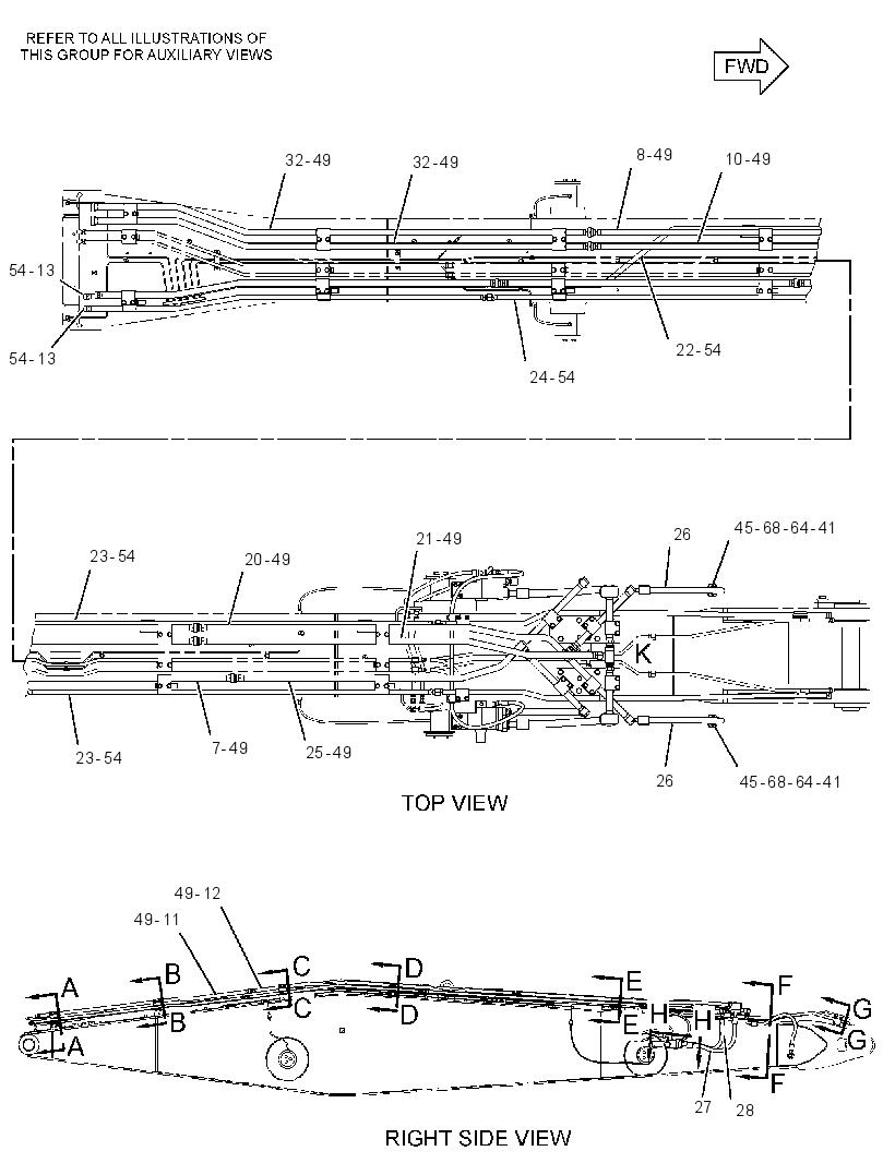 Трубопроводы стрелы 2721848 CAT