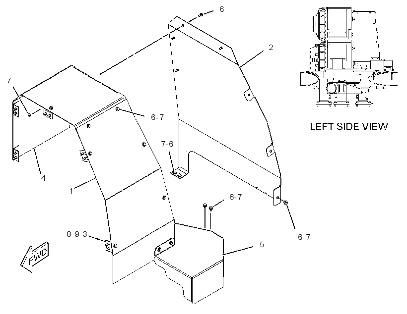 COVER GP-LINES 1832636 CAT