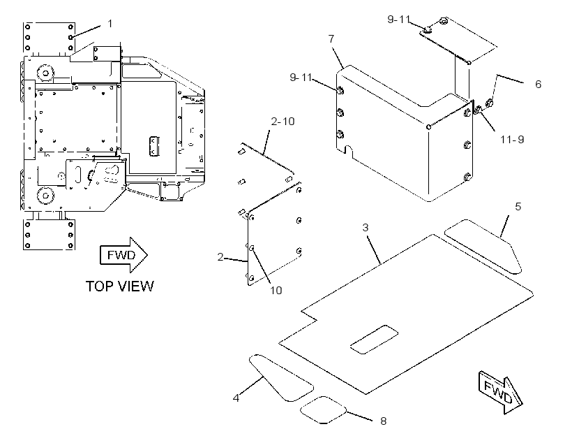 COVER GP-PLATFORM 2488115 CAT