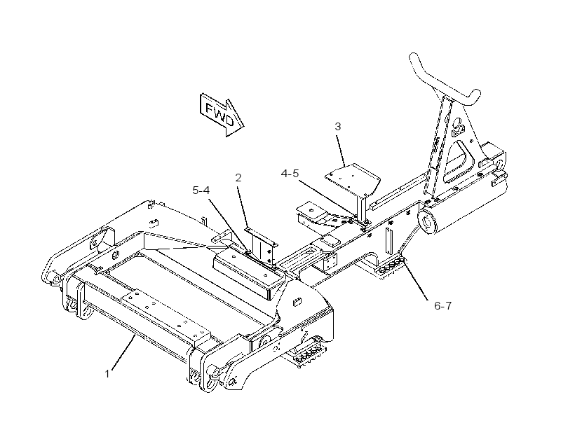 FRAME & MTG GP-PIPELAYER 2488105 CAT