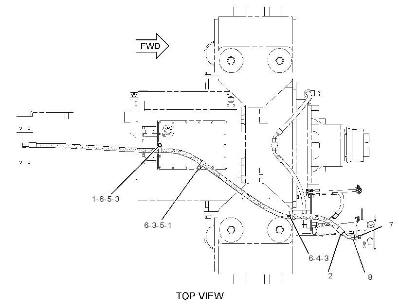 LINES GP-PARKING BRAKE 1528946 CAT