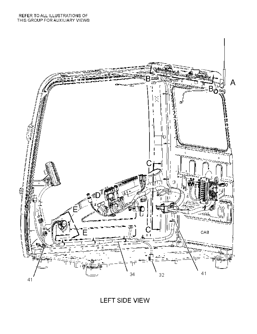 Проводка кабины 2745068 CAT