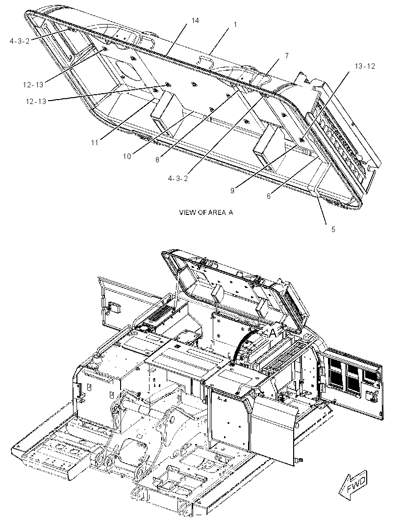 Капот двигателя 2779734 CAT