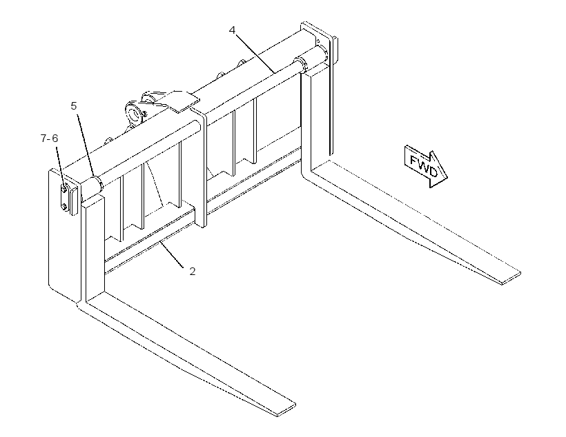 FORK GP-LUMBER 1437208 CAT