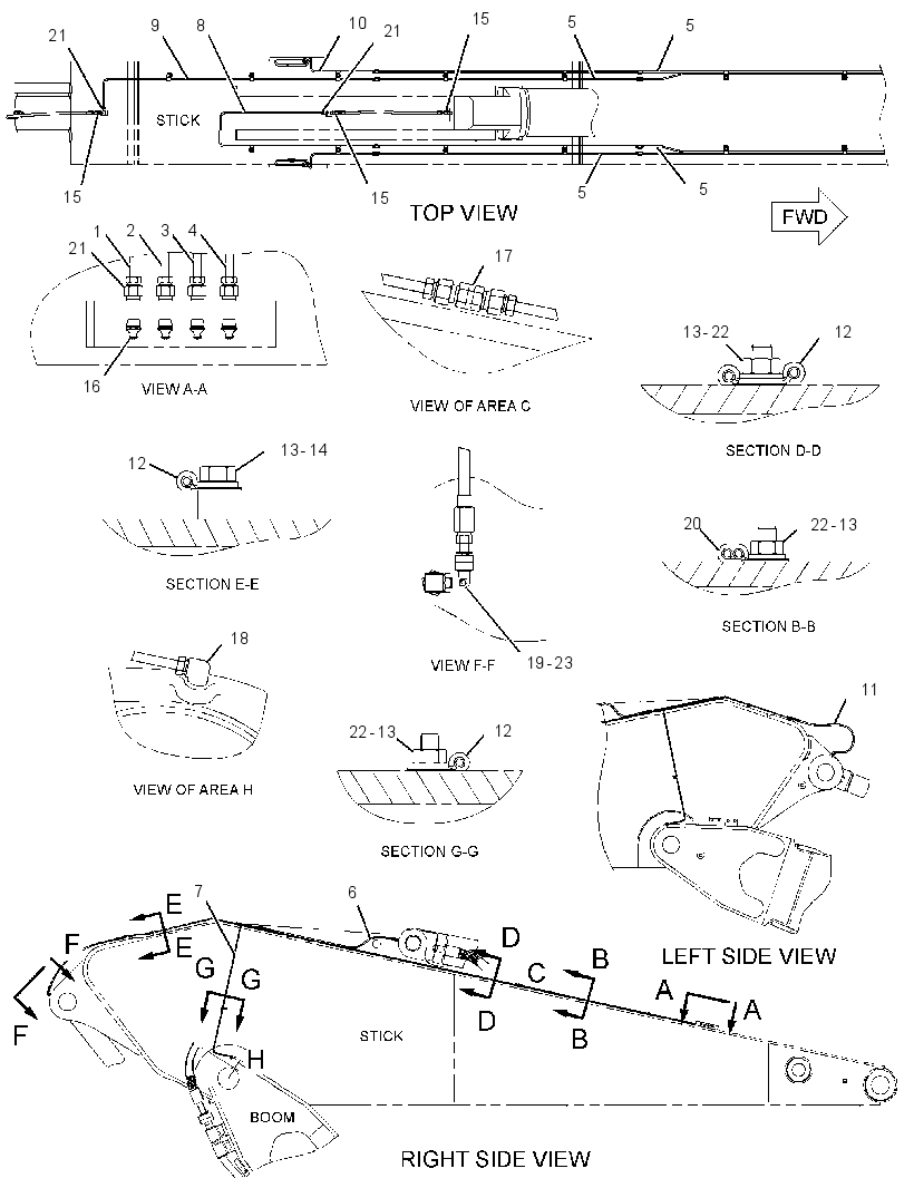 Трубопроводы смазки 2198250 CAT