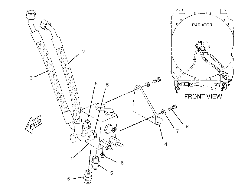 VALVE & MTG GP-HYDRAULIC FAN 2869221 CAT
