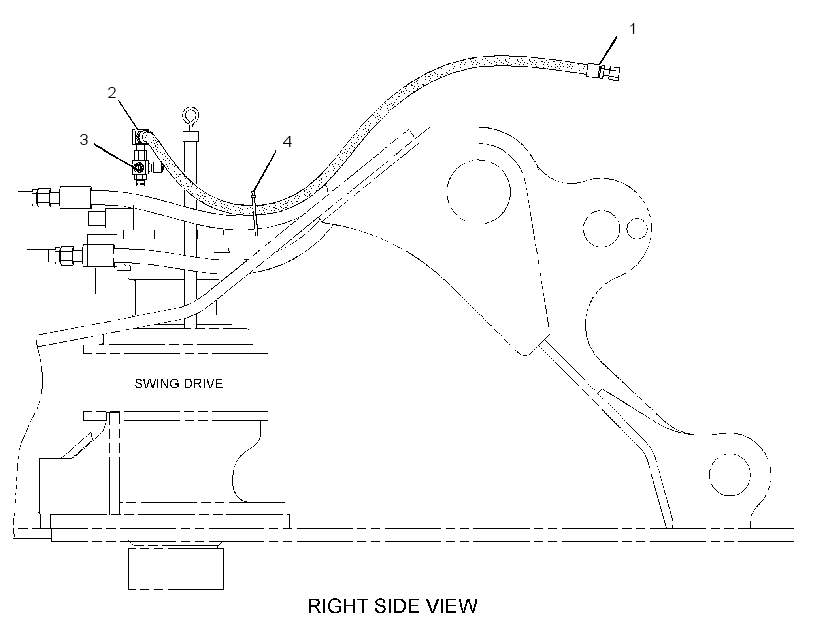 LINES GP-BOOM DRAIN 2551777 CAT