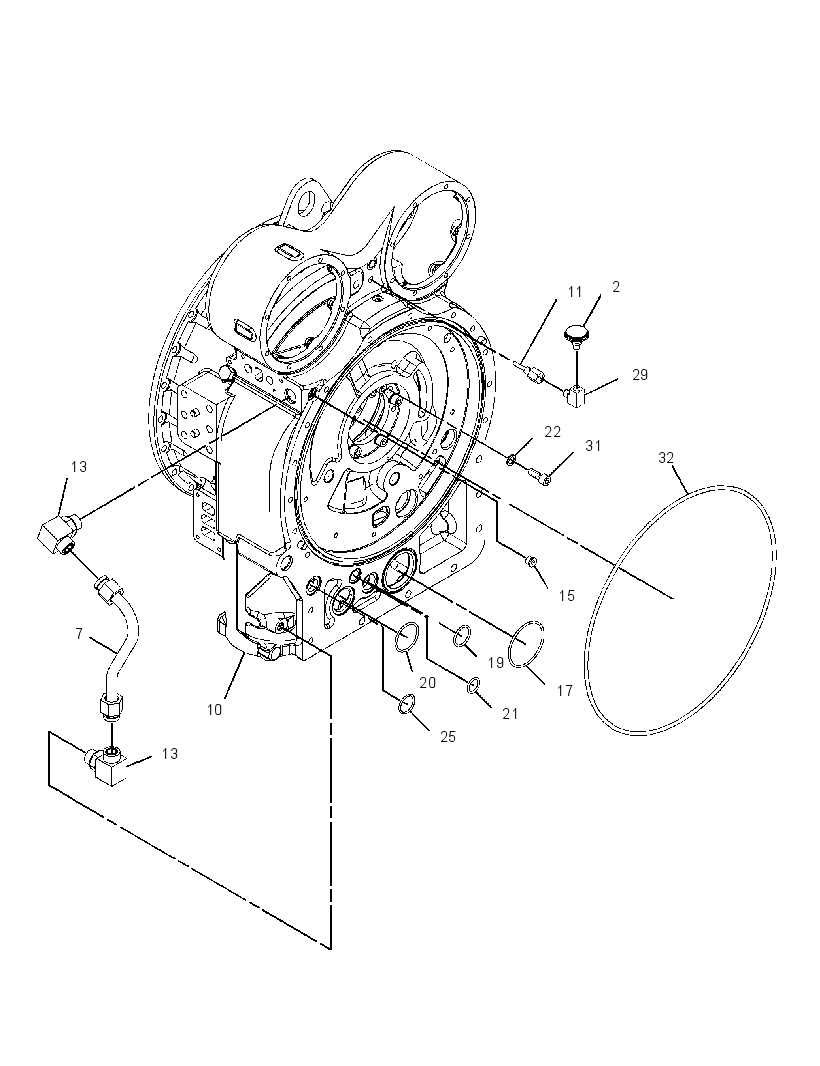 HOUSING GP-TORQUE CONVERTER 2511620 CAT