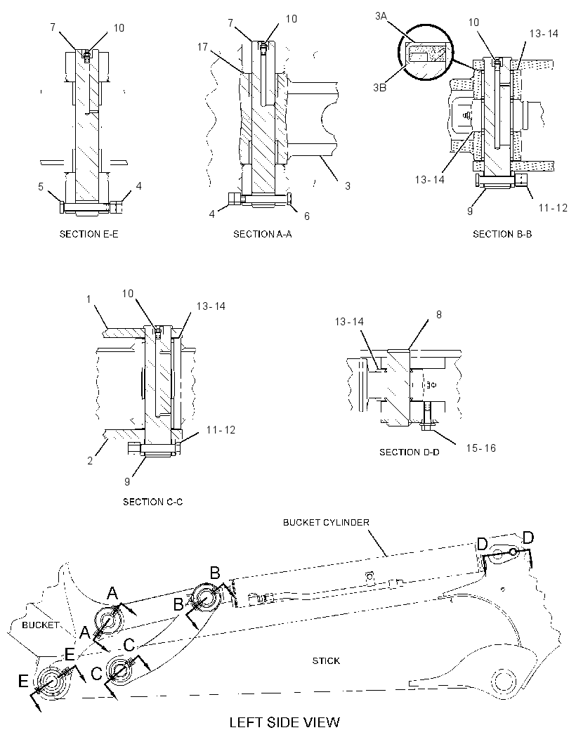 Рычажный механизм ковша 1925225 CAT