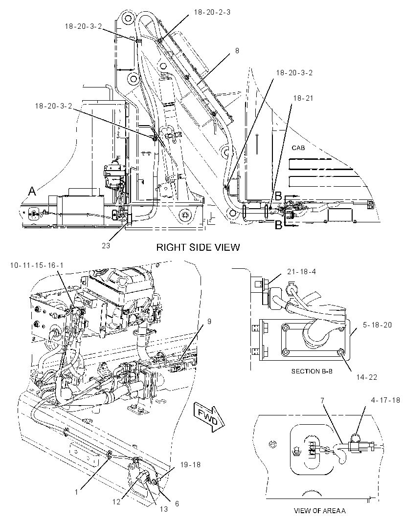 WIRING GP-CAB RISER 2646106 CAT