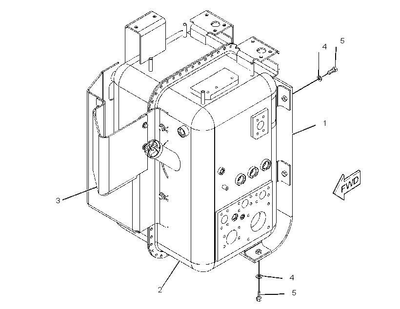 HYDRAULIC TANK AND GUARD GROUP 2708438 CAT