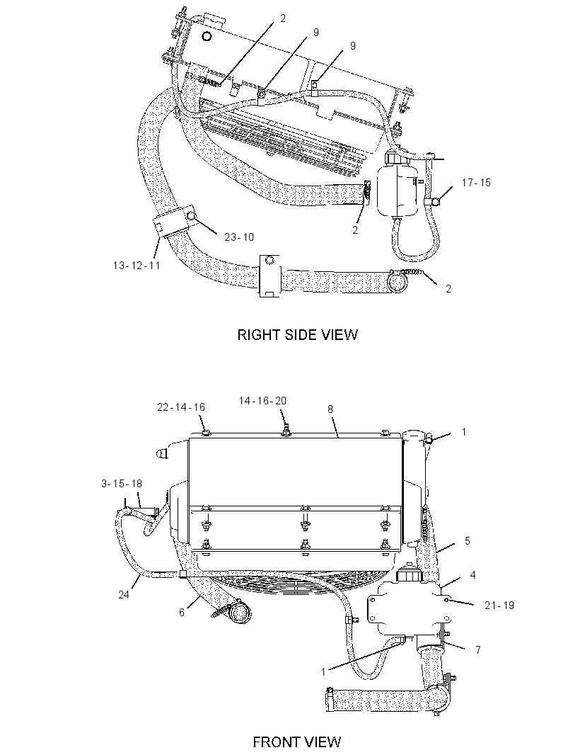 RADIATOR & OIL COOLER MTG GP 2616218 CAT