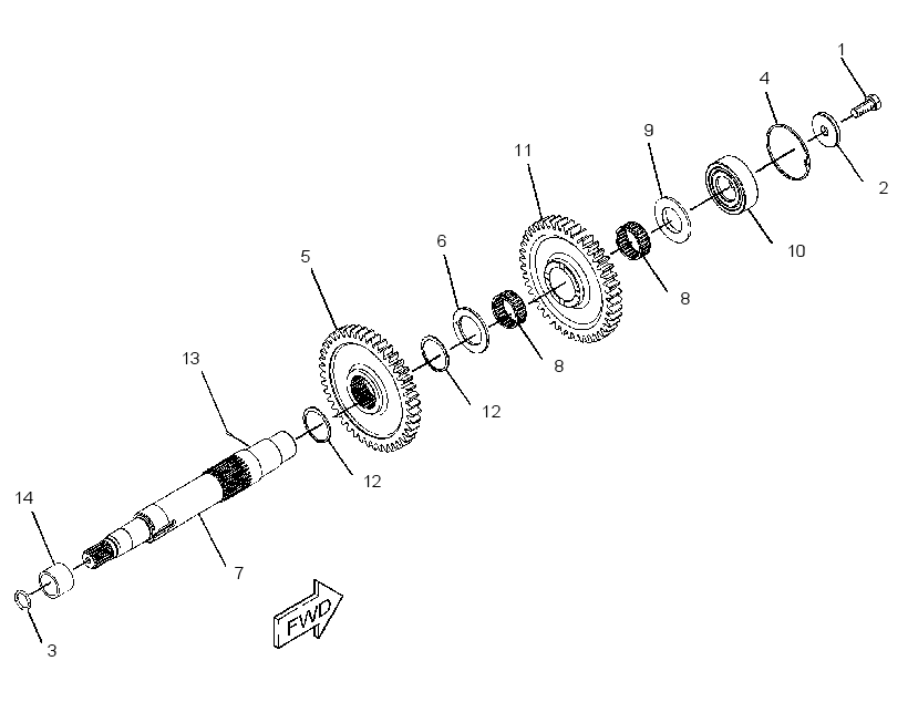 SHAFT GP-PUMP DRIVE 2064379 CAT