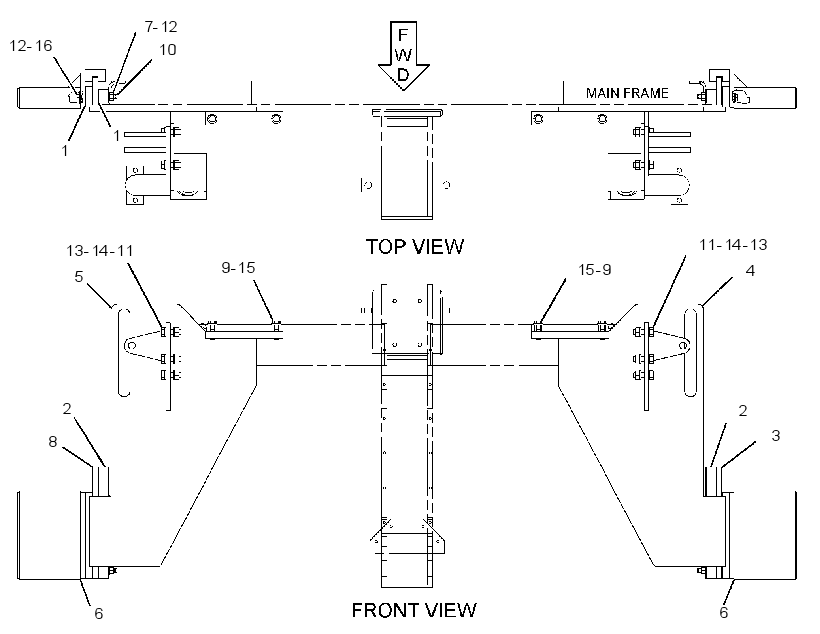 EXTENSION GP-MAIN FRAME 2312035 CAT
