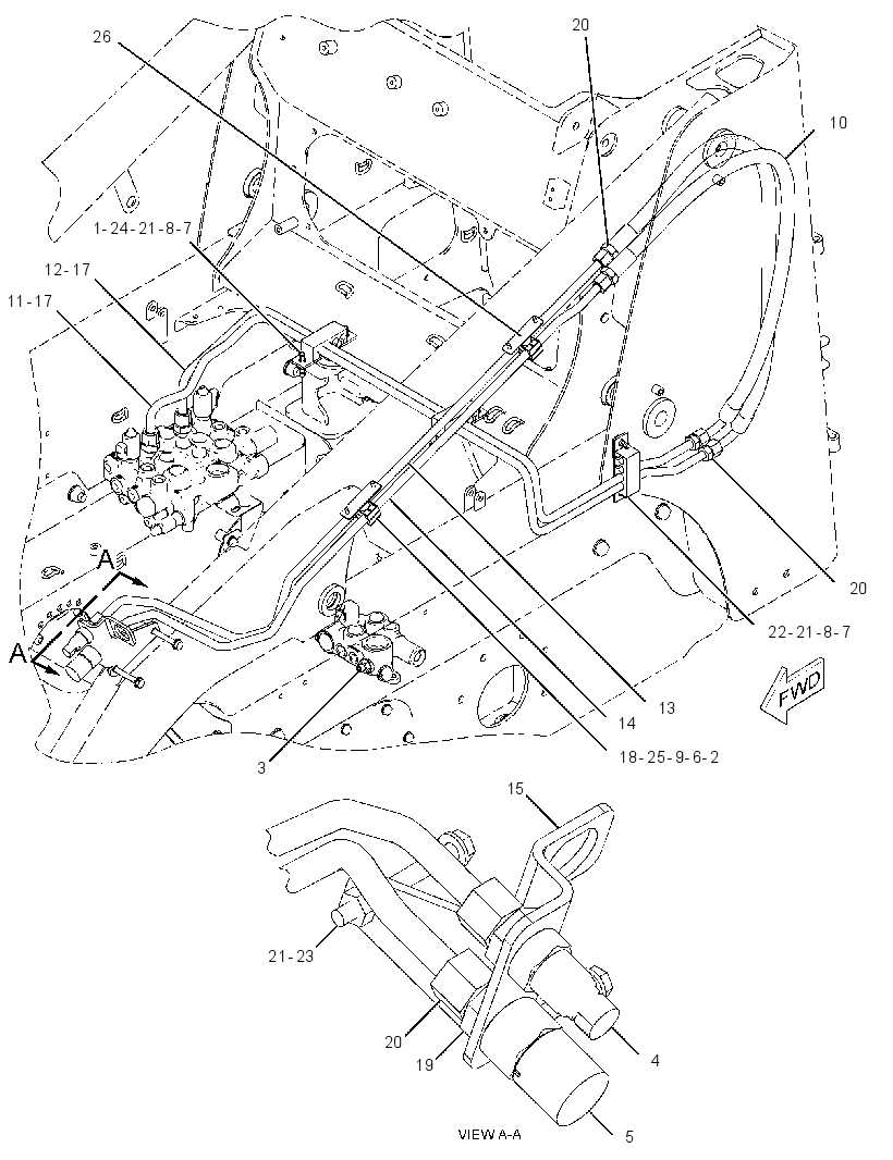 LINES GP-WORK TOOL 2186197 CAT