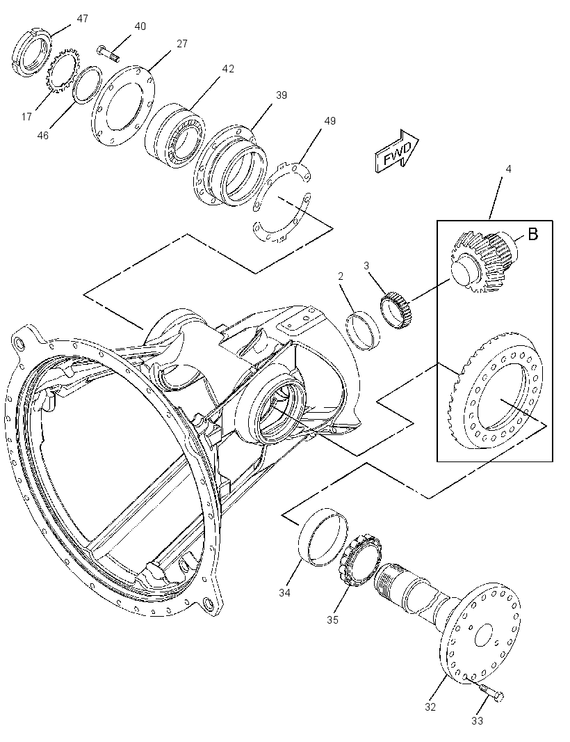 GEAR GP-BEVEL & TRANSFER 2008647 CAT