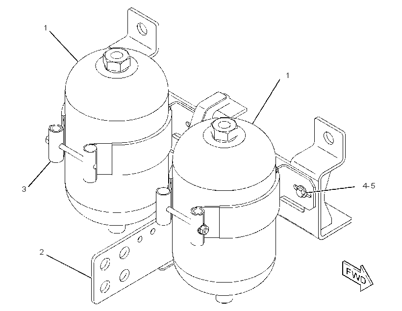 ACCUMULATOR & MTG GP-BRAKE 2518789 CAT