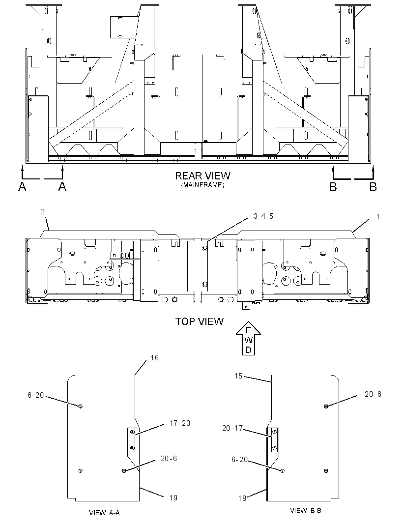 FRAME GP-SCREED 2876598 CAT