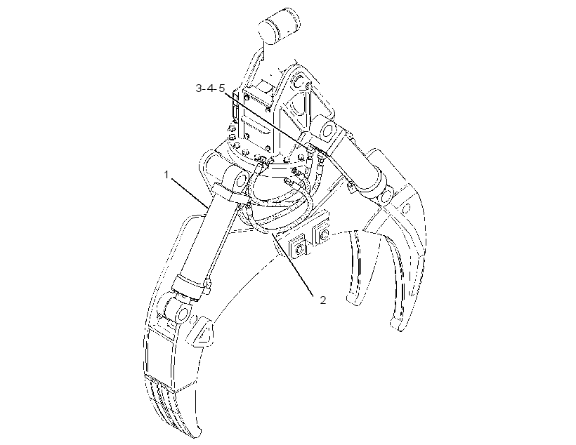 CYLINDER & LINES GP-GRAPPLE 2709016 CAT
