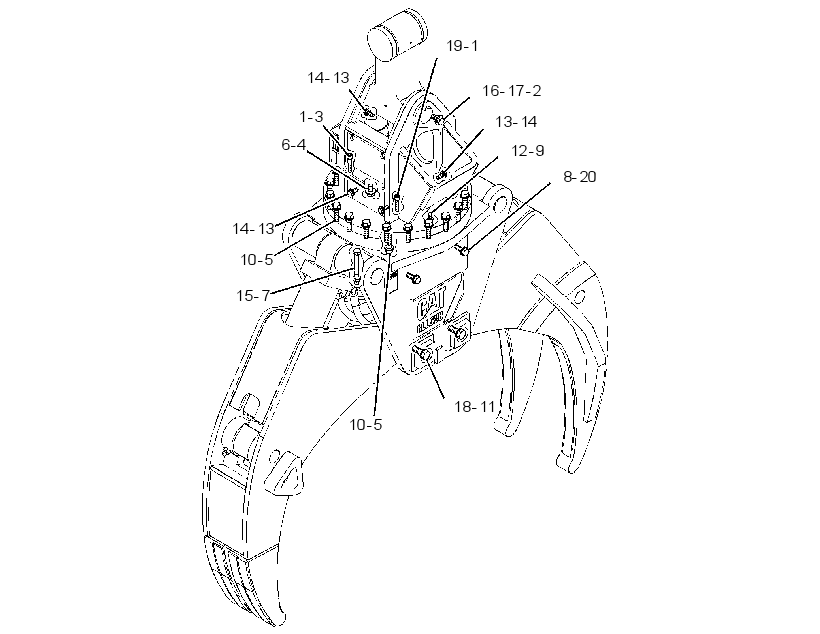 FASTENER GP-GRAPPLE 2709070 CAT