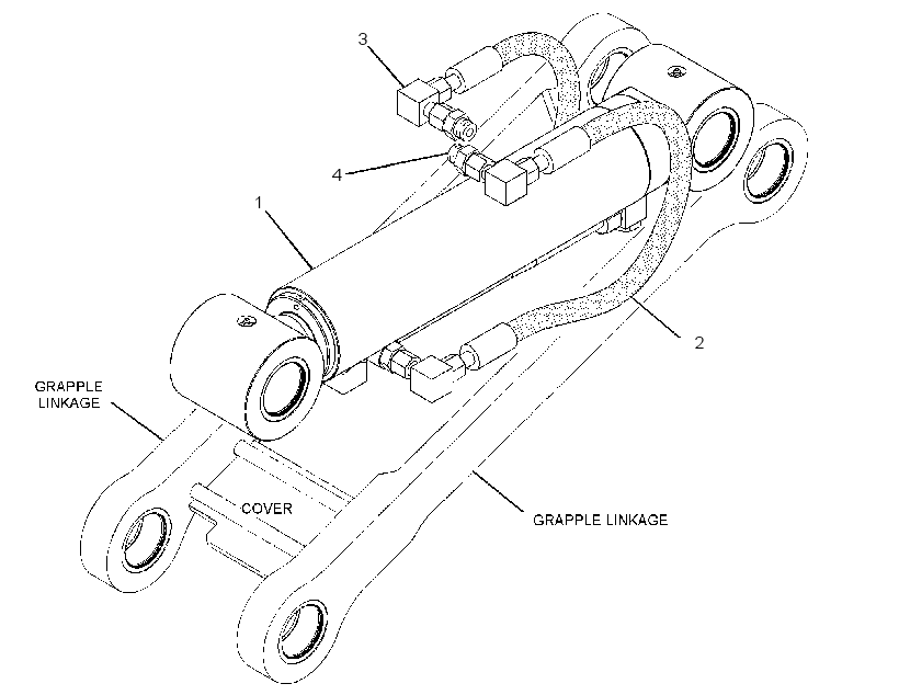 CYLINDER & LINES GP-GRAPPLE 2881391 CAT