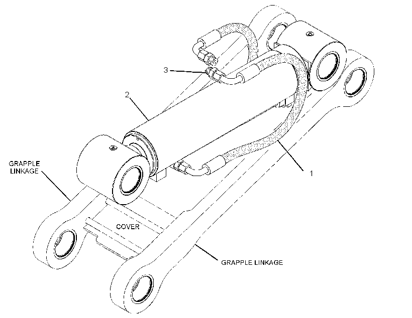 CYLINDER & LINES GP-GRAPPLE 2881392 CAT