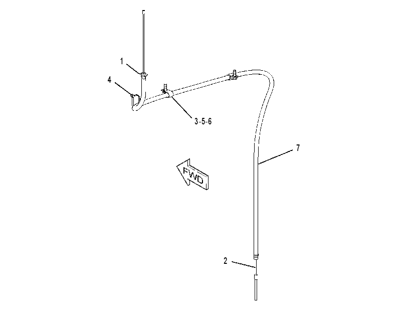 CABLE GP-PARKING BRAKE 2759855 CAT
