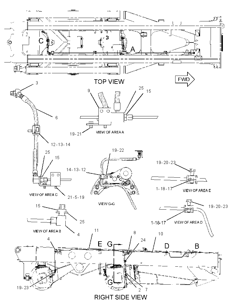 LINES GP-DIFFERENTIAL LOCK 1490130 CAT