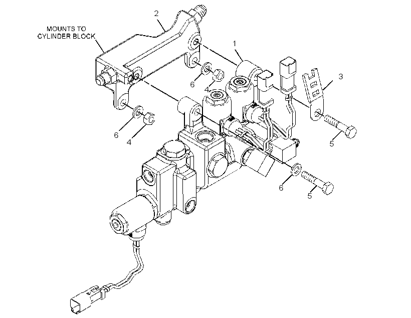 MANIFOLD & MTG GP-FUEL 2860484 CAT